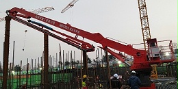 整机随层顶升，免拆装转场：科尼乐重工楼板顶升式液压布料机