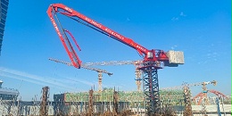 一种不用占用地面的混凝土布料方案