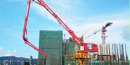 液压布料机内爬顶升方式