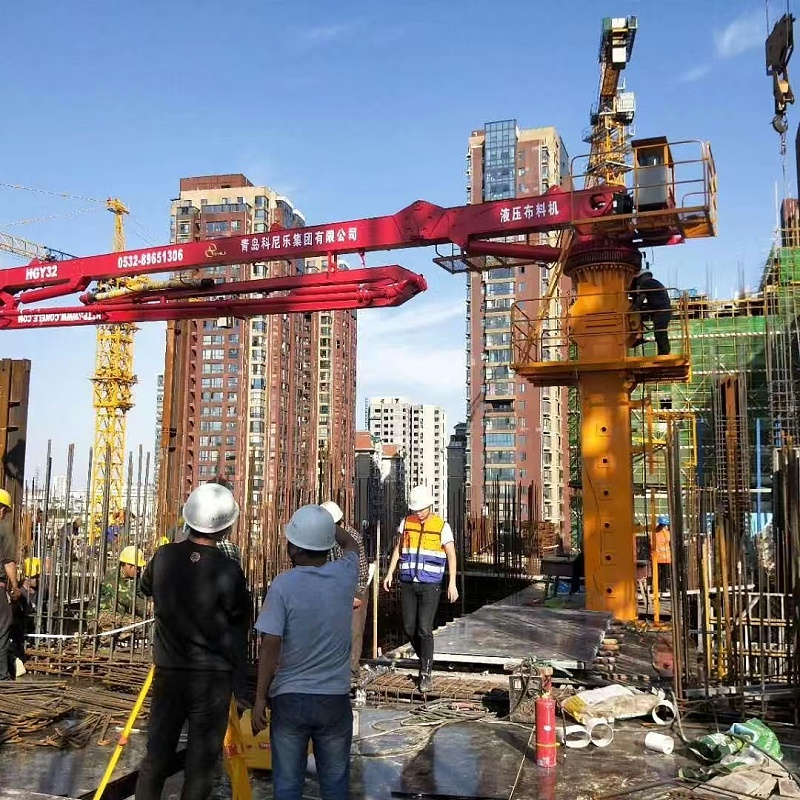 科尼乐重工楼板顶升式液压布料机